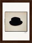 Hat On Framed print 13x18 cm / 5x7″ Dark wood frame 26