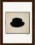 Hat On Framed print 13x18 cm / 5x7″ Dark wood frame 26