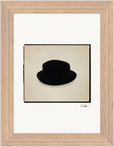 Hat On Framed print 13x18 cm / 5x7″ Wood frame 16