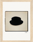Hat On Framed print 13x18 cm / 5x7″ Wood frame 16