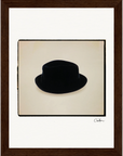 Hat On Framed print 15x20 cm / 6x8″ Dark wood frame 27