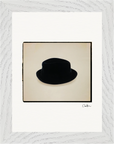Hat On Framed print 15x20 cm / 6x8″ White frame 7