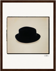 Hat On Framed print 27x35 cm / 11x14″ Dark wood frame 29