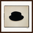 Hat On Framed print 30x30 cm / 12x12″ Dark wood frame 30