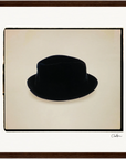 Hat On Framed print 30x30 cm / 12x12″ Dark wood frame 30