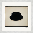 Hat On Framed print 30x30 cm / 12x12″ White frame 10