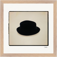 Hat On Framed print 30x30 cm / 12x12″ Wood frame 20
