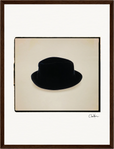 Hat On Framed print 30x40 cm / 12x16″ Dark wood frame 31