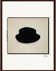 Hat On Framed print 30x40 cm / 12x16″ Dark wood frame 31