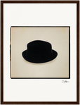 Hat On Framed print 30x40 cm / 12x16″ Dark wood frame 31