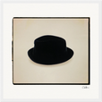 Hat On Framed print 40x40 cm / 16x16″ White frame 12