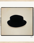Hat On Framed print 40x40 cm / 16x16″ Wood frame 22
