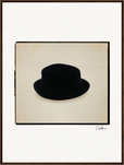 Hat On Framed print 60x80 cm / 24x32″ Dark wood frame 34