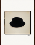 Hat On Framed print 60x80 cm / 24x32″ Dark wood frame 34