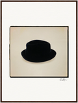 Hat On Framed print 60x80 cm / 24x32″ Dark wood frame 34