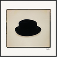 Hat On Framed print 70x70 cm / 28x28″ Black frame 45