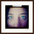 Have a Looksie Framed print 30x30 cm / 12x12″ Dark wood frame 38