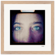 Have a Looksie Framed print 30x30 cm / 12x12″ Wood frame 23