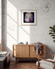 Have a Looksie Framed print 50x50 cm / 20x20″ Wood frame in interior