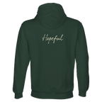 Hopeful - "A Dreamer’s Strength" Hoodie Bottle Green XS 40