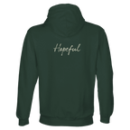 Hopeful - "A Dreamer’s Strength" Hoodie Bottle Green XS 5
