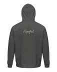 Hopeful - "A Dreamer’s Strength" Hoodie charcoal melange XS 37