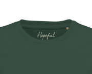 Hopeful - "A Dreamer’s Strength" T-shirt Bottle Green XS 2