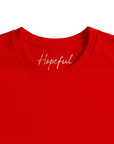 Hopeful - "A Dreamer’s Strength" T-shirt Bright Red XS 2