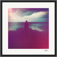 Indigo Sky Framed print 30x30 cm / 12x12″ Black frame 37