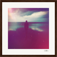 Indigo Sky Framed print 30x30 cm / 12x12″ Dark wood frame 28