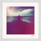 Indigo Sky Framed print 30x30 cm / 12x12″ White frame 8