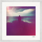 Indigo Sky Framed print 40x40 cm / 16x16″ White frame 9