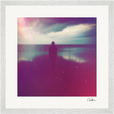 Indigo Sky Framed print 40x40 cm / 16x16″ White frame 9