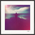 Indigo Sky Framed print 70x70 cm / 28x28″ Black frame 32