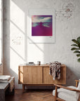 Indigo Sky Framed print 60x80 cm / 24x32″ White frame in interior