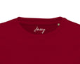 Jazzy - "Lacey Leg" T-shirt Burgundy 2