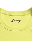 Jazzy - "Lacey Leg" T-shirt Light Yellow S 2