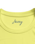 Jazzy - "Lacey Leg" T-shirt Light Yellow S 2