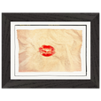 Kiss My Ass Framed print 13x18 cm / 5x7″ Black frame
