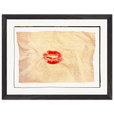 Kiss My Ass Framed print 30x40 cm / 12x16″ Black frame