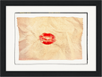 Kiss My Ass Framed print 13x18 cm / 5x7″ Black frame