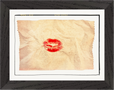 Kiss My Ass Framed print 15x20 cm / 6x8″ Black frame