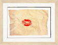Kiss My Ass Framed print 15x20 cm / 6x8″ Wood frame