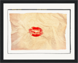 Kiss My Ass Framed print 20x25 cm / 8x10″ Black frame