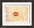 Kiss My Ass Framed print 20x25 cm / 8x10″ Black frame