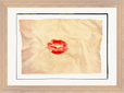 Kiss My Ass Framed print 21x29.7 cm / 8x12" Wood frame