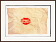 Kiss My Ass Framed print 60x80 cm / 24x32″ Dark wood frame