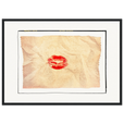 Kiss My Ass Framed print A2 (42 x 59.4 cm) Black frame