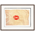 Kiss My Ass Framed print 45x60 cm / 18x24″ Dark wood frame
