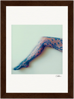 Lacey Leg Framed print 13x18 cm / 5x7″ Dark wood frame 28